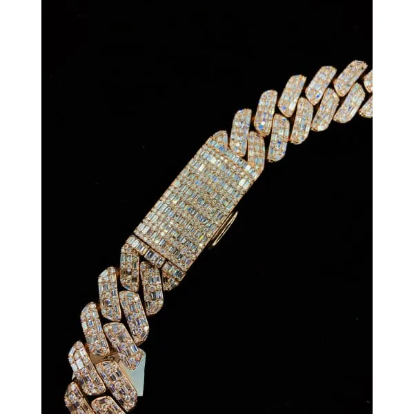 Diamond Source NYC Necklaces 14kt Rose Gold Diamond Cuban Link Chain With 4360ct Diamonds CUB17306662 Diamond Source NYC Necklaces 14kt Rose Gold Diamond Cuban Link Chain With 4360ct Diamonds CUB17306662