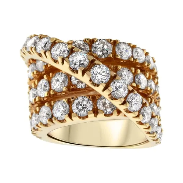 Diamond Source NYC Rings Natural Round Brilliant Multi Row Diamond Fashion Ring Set in 14K Rose Gold 800ct tw Diamond Source NYC Rings Natural Round Brilliant Multi Row Diamond Fashion Ring Set in 14K Rose Gold 800ct tw