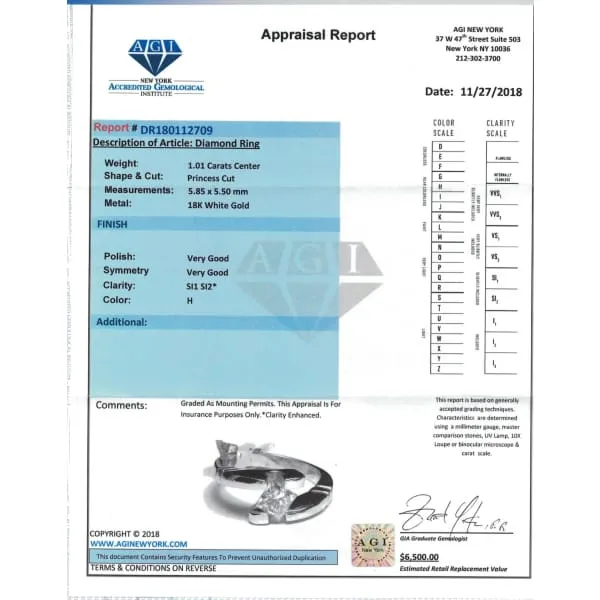 Diamond Source NYC Solitaire Engagement ring with Certified 101ct Princess cut Diamond ENG172750 Rings Diamond Source NYC Solitaire Engagement ring with Certified 101ct Princess cut Diamond ENG172750 Rings