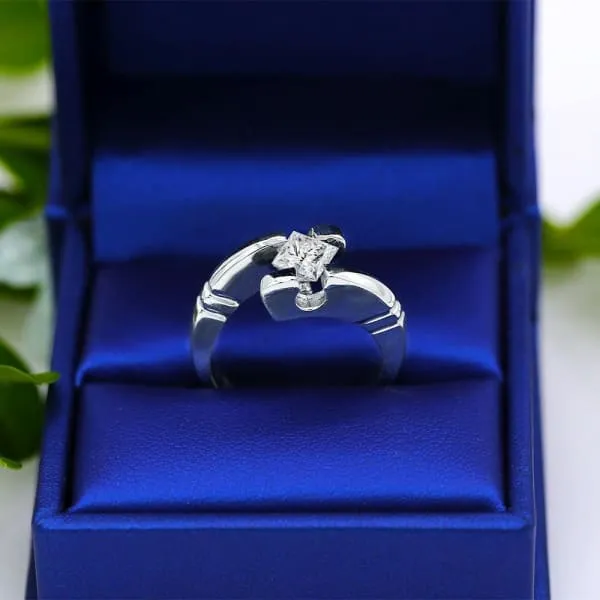 Diamond Source NYC Solitaire Engagement ring with Certified 101ct Princess cut Diamond ENG172750 Rings Diamond Source NYC Solitaire Engagement ring with Certified 101ct Princess cut Diamond ENG172750 Rings