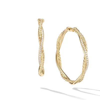 Earrings David Yurman 4mm Infinity 15 inch Hoop Earrings David Yurman