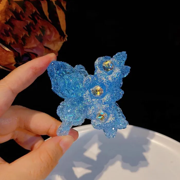 Earrings IntoResin Handmade Diamond Flower Butterfly Decoration Resin Mold