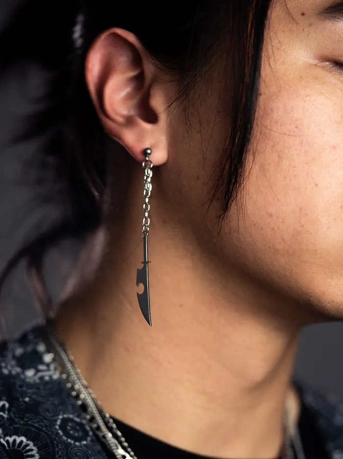 Earrings Kiyo Studios TENGEN SWORD EARRINGS