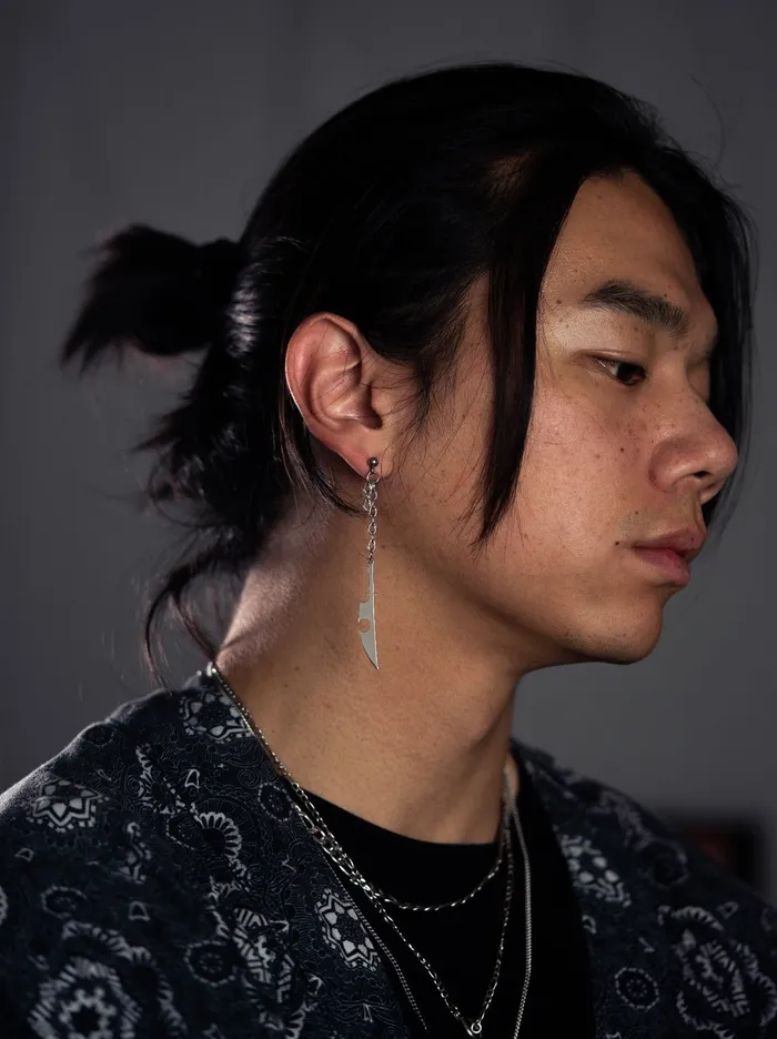 Earrings Kiyo Studios TENGEN SWORD EARRINGS