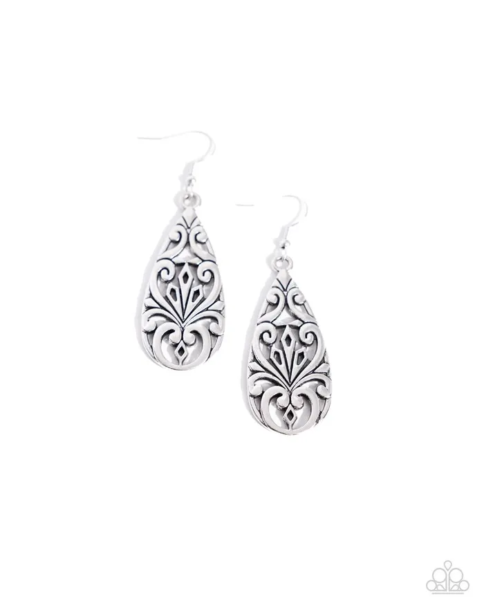 Earrings Paparazzi Earring Eastern Elements Silver Paparazzi Jewelry Earrings Paparazzi Earring Eastern Elements Silver Paparazzi Jewelry