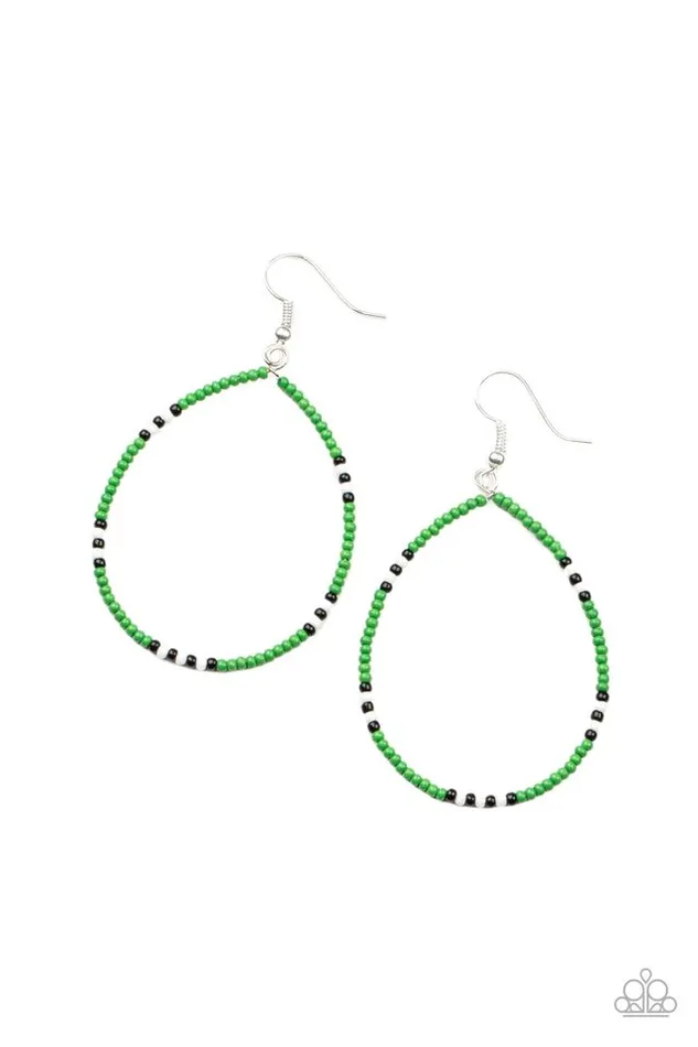 Earrings Paparazzi Earring Keep Up The Good BEADWORK Green Paparazzi Jewelry Earrings Paparazzi Earring Keep Up The Good BEADWORK Green Paparazzi Jewelry