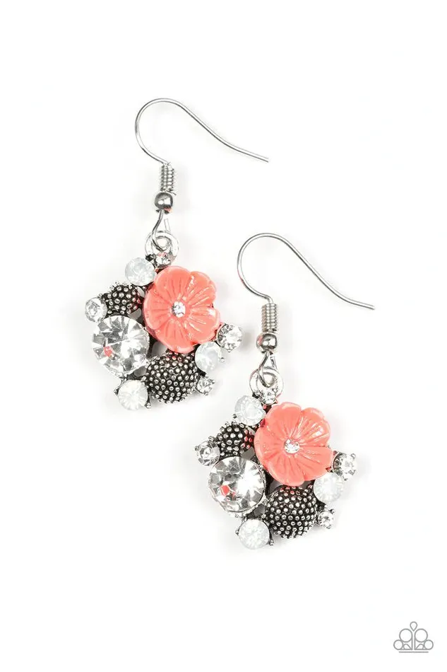 Earrings Paparazzi Earring Lily Valleys Orange Paparazzi Jewelry