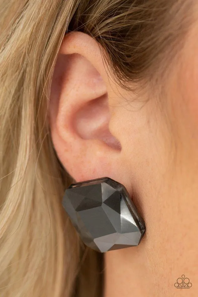 Earrings Paparazzi Earring Show Glow Black Paparazzi Jewelry