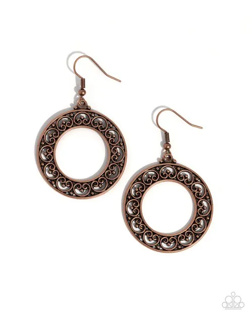 Earrings Paparazzi Earring Vineyard Valentine Copper Paparazzi Jewelry Earrings Paparazzi Earring Vineyard Valentine Copper Paparazzi Jewelry