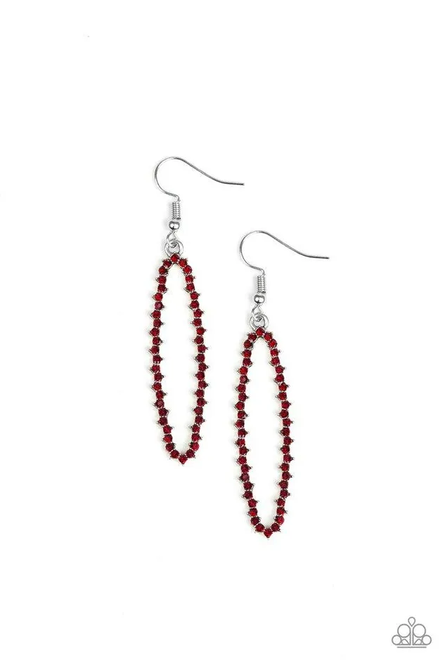 Earrings Paparazzi Jewelry Paparazzi Earring A Little GLOWmance Red