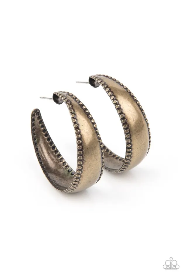 Earrings Paparazzi Jewelry Paparazzi Earring Burnished Benevolence Brass Earrings Paparazzi Jewelry Paparazzi Earring Burnished Benevolence Brass