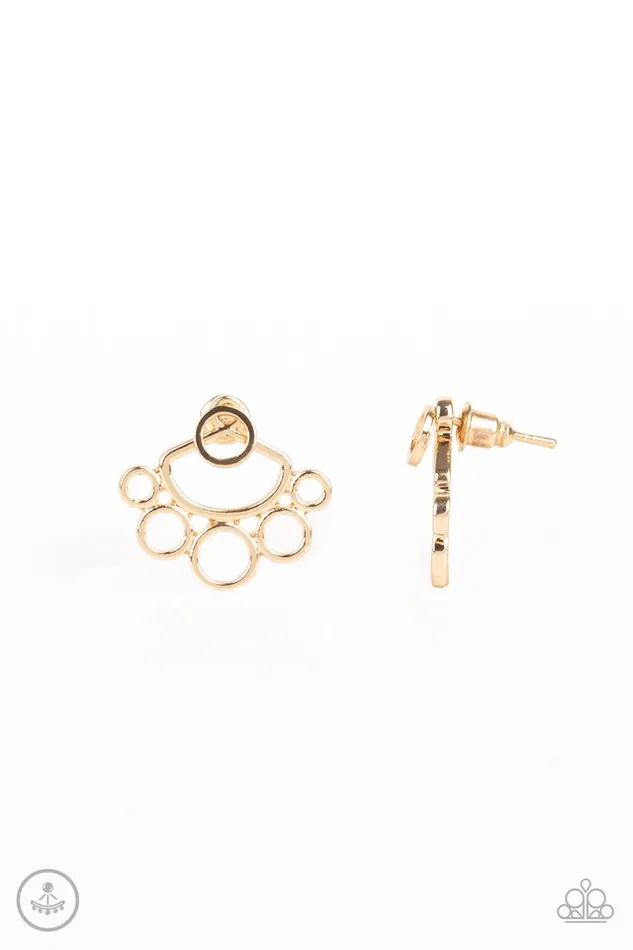 Earrings Paparazzi Jewelry Paparazzi Earring Completely Surrounded Gold Earrings Paparazzi Jewelry Paparazzi Earring Completely Surrounded Gold