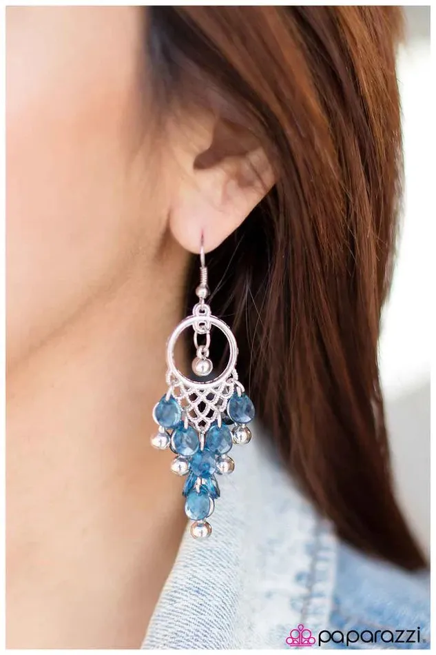 Earrings Paparazzi Jewelry Paparazzi Earring Daydreaming Blue