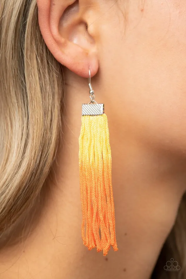 Earrings Paparazzi Jewelry Paparazzi Earring Dual Immersion Yellow