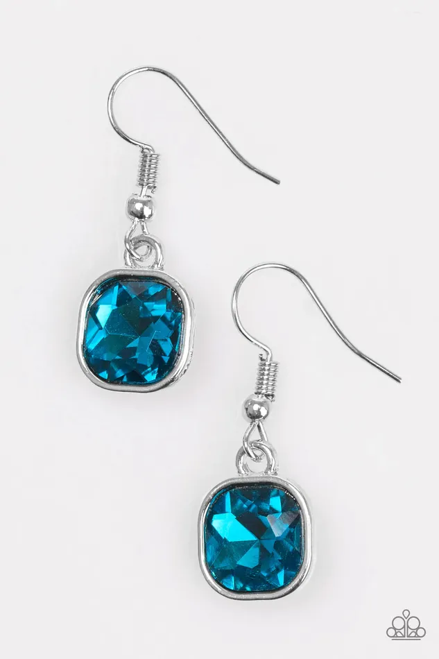 Earrings Paparazzi Jewelry Paparazzi Earring Everlasting Shine Blue