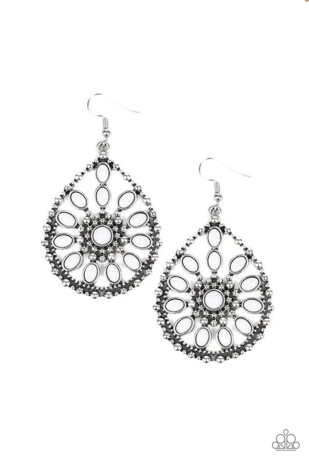 Earrings Paparazzi Jewelry Paparazzi Earring Free To Roam White Earrings Paparazzi Jewelry Paparazzi Earring Free To Roam White