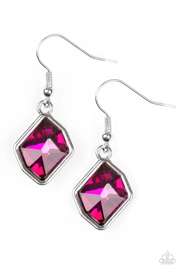 Earrings Paparazzi Jewelry Paparazzi Earring Glow It Up Pink