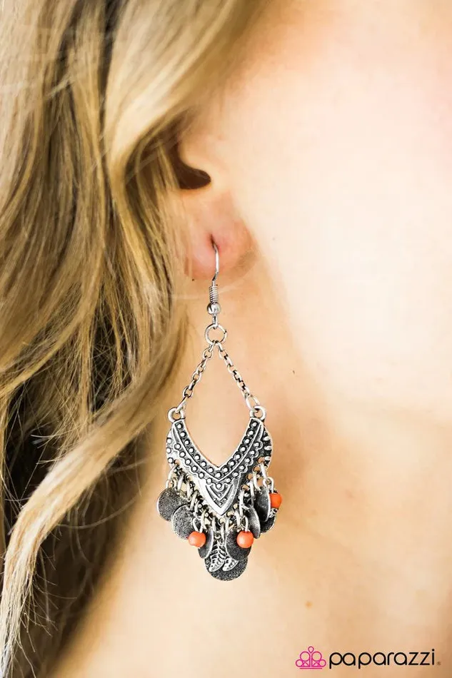 Earrings Paparazzi Jewelry Paparazzi Earring Island Vibes Orange