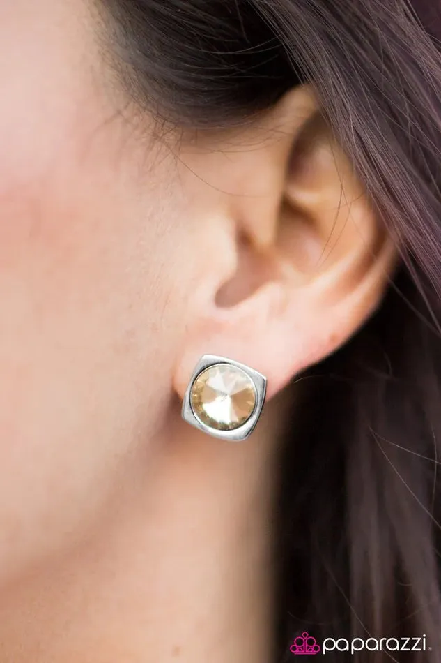 Earrings Paparazzi Jewelry Paparazzi Earring Keep On Sparkling Brown