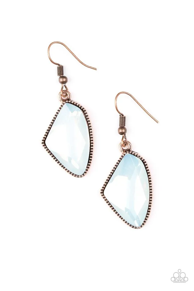 Earrings Paparazzi Jewelry Paparazzi Earring Mystic Mist Copper