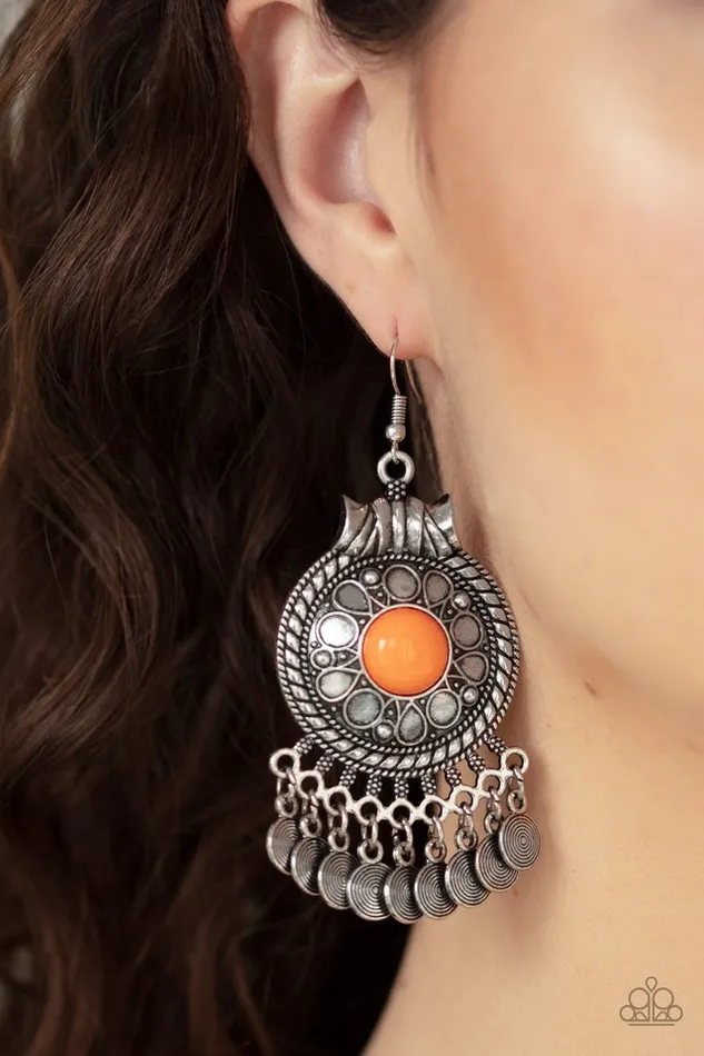 Earrings Paparazzi Jewelry Paparazzi Earring Rural Rhythm Orange