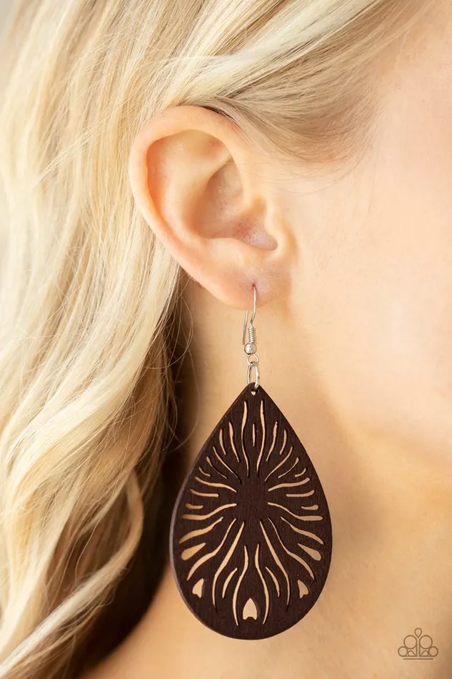 Earrings Paparazzi Jewelry Paparazzi Earring Sunny Incantations Brown