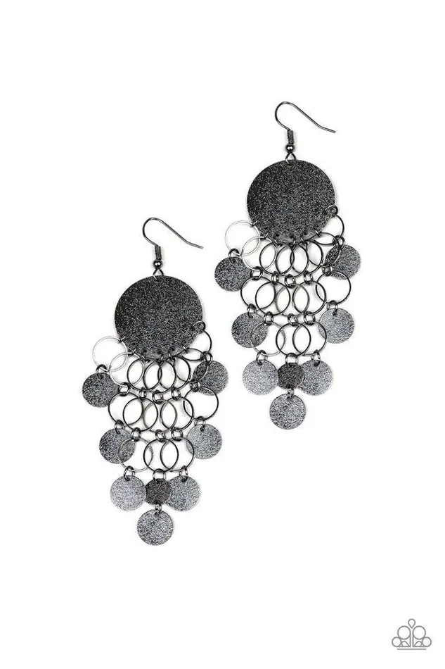 Earrings Paparazzi Jewelry Paparazzi Earring Turn On The BRIGHTS Black