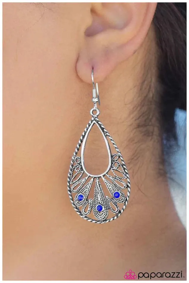 Earrings Paparazzi Jewelry Paparazzi Earring Wish You Were Here Blue