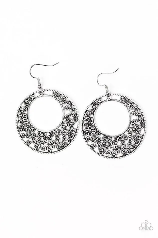 Earrings Paparazzi Jewelry Paparazzi Earring Wistfully Winchester Silver