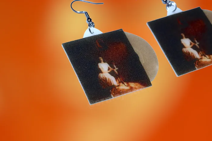 Earrings Sam Makes Things Ethel Cain Preachers Daughter Vinyl Album Handmade Earrings