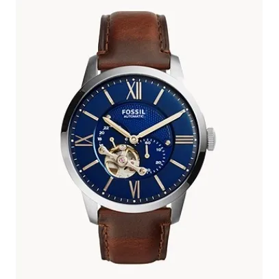 Fossil Townsman Automatic Watch Brown Leather 44mm Quartz Fossil Watches