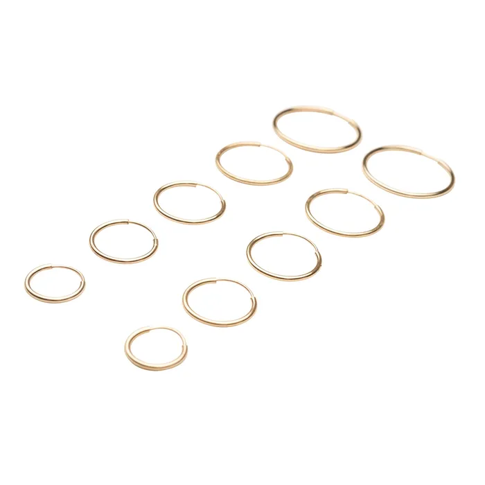 Gold Filled Endless Hoops TheRoseGypsy PreStyled Sets