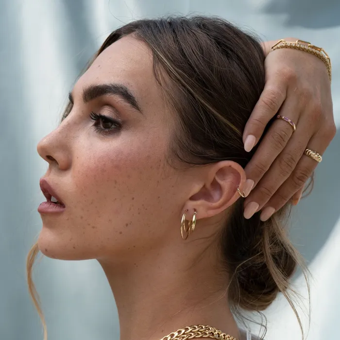 Gold Filled Endless Hoops TheRoseGypsy PreStyled Sets