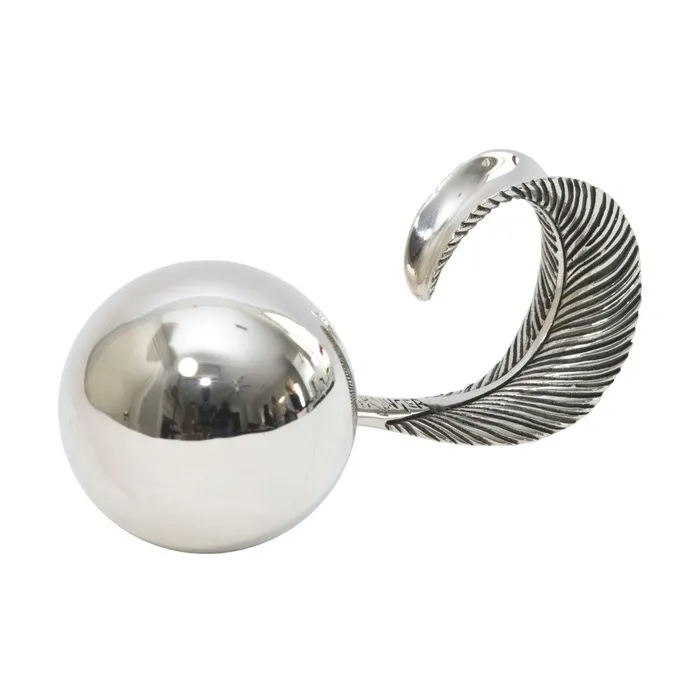 Grainger McKoy Rings Grainger McKoy Sterling Silver Mallard Feather Baby Rattle Grainger McKoy Rings Grainger McKoy Sterling Silver Mallard Feather Baby Rattle