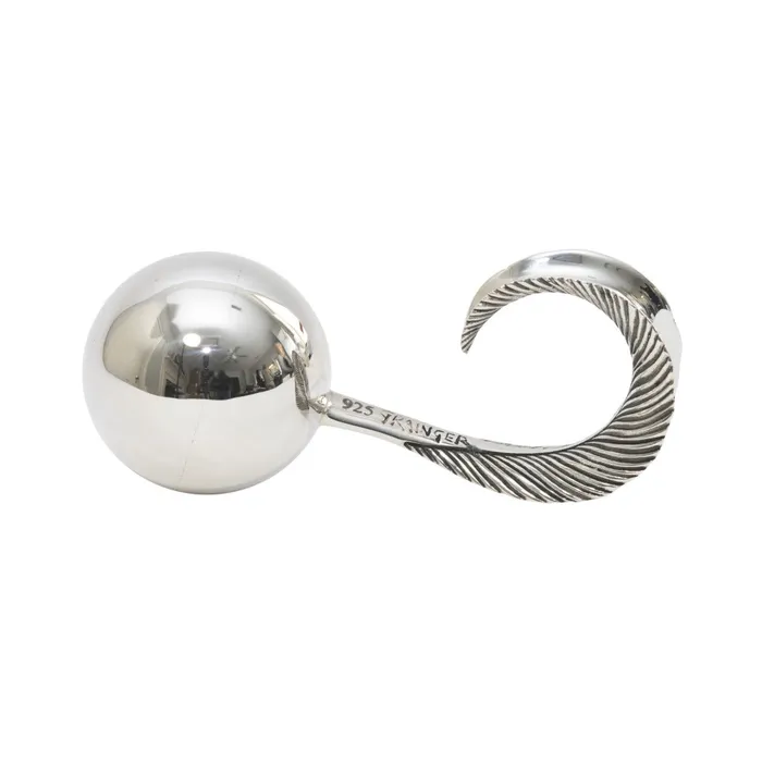 Grainger McKoy Rings Grainger McKoy Sterling Silver Mallard Feather Baby Rattle