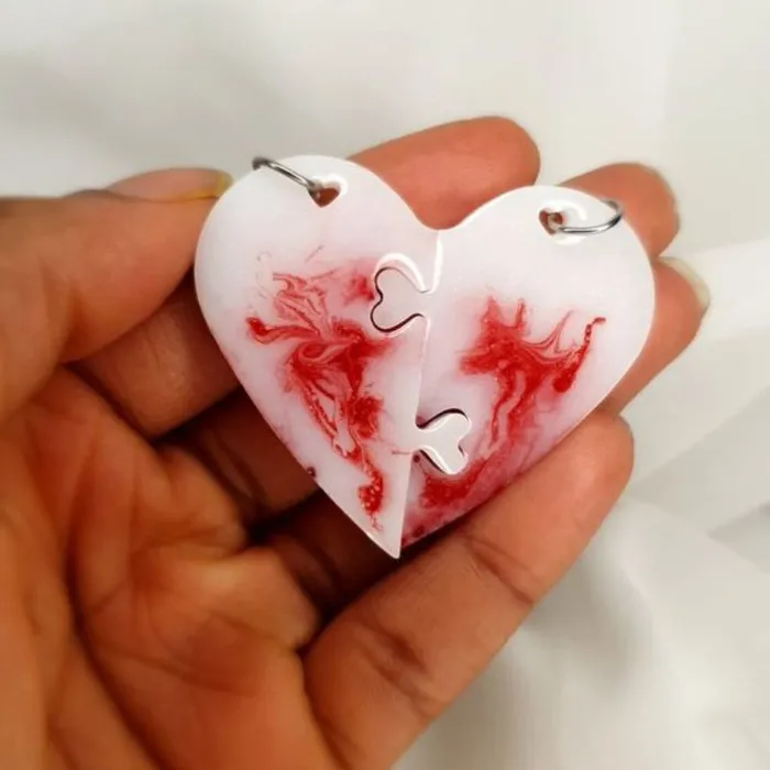 IntoResin Necklaces Love Couple Butterfly Jewelry Pendant Resin Molds