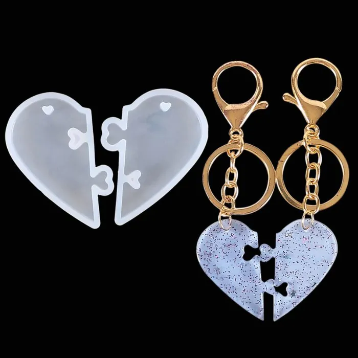 IntoResin Necklaces Love Couple Butterfly Jewelry Pendant Resin Molds
