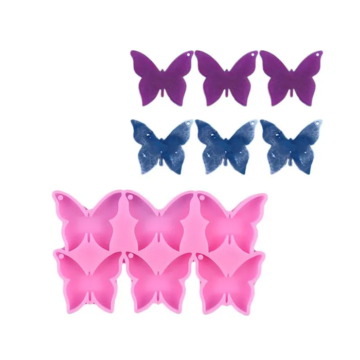 IntoResin Necklaces Love Couple Butterfly Jewelry Pendant Resin Molds