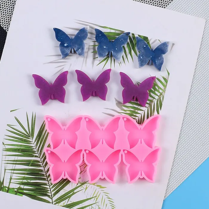 IntoResin Necklaces Love Couple Butterfly Jewelry Pendant Resin Molds