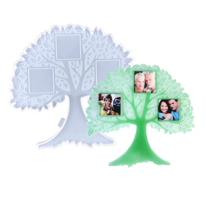 IntoResin Tree of Life Photo Frame Resin Mold Necklaces