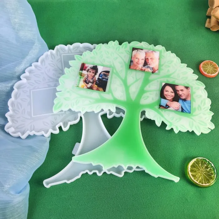IntoResin Tree of Life Photo Frame Resin Mold Necklaces