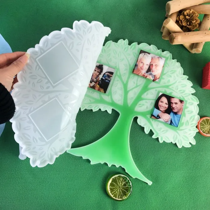 IntoResin Tree of Life Photo Frame Resin Mold Necklaces