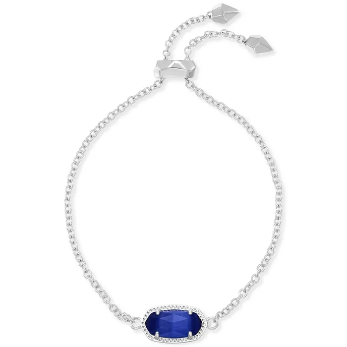 Kendra Scott Elaina Bracelet in Silver with Cobalt Cats Eye Kendra Scott Bracelets Kendra Scott Elaina Bracelet in Silver with Cobalt Cats Eye Kendra Scott Bracelets
