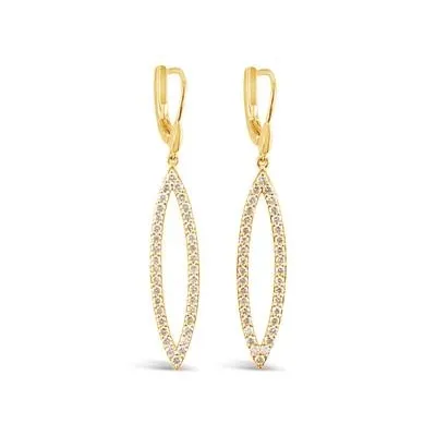 Le Vian 14K Honey Gold Diamond Dangle Earrings Le Vian Earrings