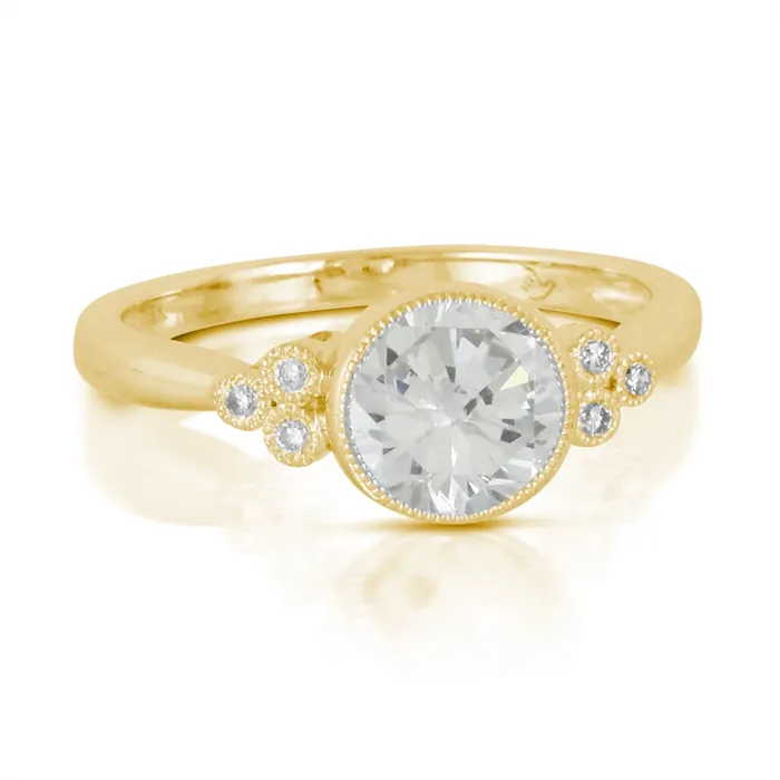 Little Bird Bridal 18K Yellow Gold Semimount Diamond Ring Little Bird Rings Little Bird Bridal 18K Yellow Gold Semimount Diamond Ring Little Bird Rings
