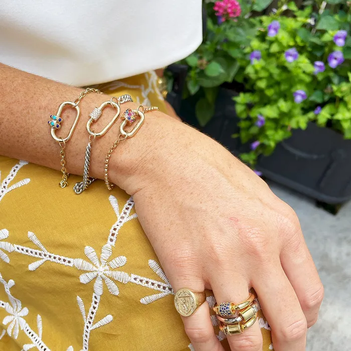 Marla Aaron Marla Aaron 14K Gold Pulley Chain Bracelet Bracelets
