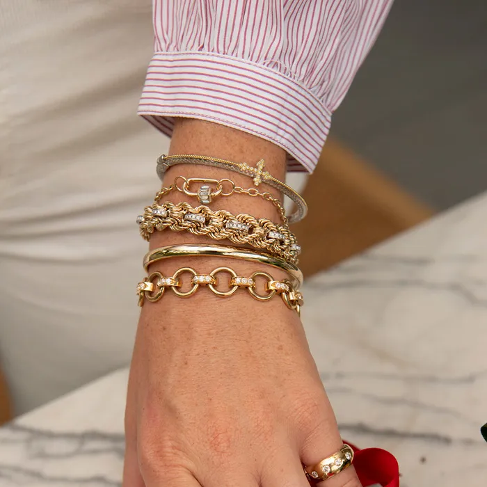Marla Aaron Marla Aaron 14K Gold Pulley Chain Bracelet Bracelets