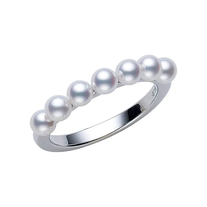 Mikimoto Rings Mikimoto 18K White Gold Cultured Akoya Pearl Ring