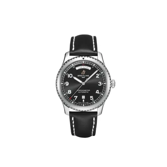 Necklaces Breitling Breitling Aviator 8 Automatic Day Date 41 Stainless Steel Black dial Watch A45330101B1X1 Necklaces Breitling Breitling Aviator 8 Automatic Day Date 41 Stainless Steel Black dial Watch A45330101B1X1