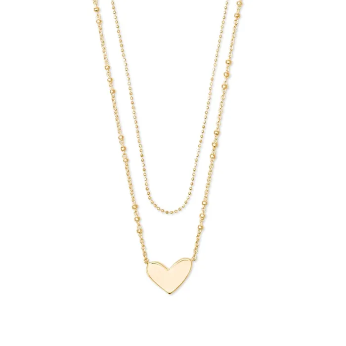 Necklaces Kendra Scott Kendra Scott Ari Heart MultiStrand Necklace